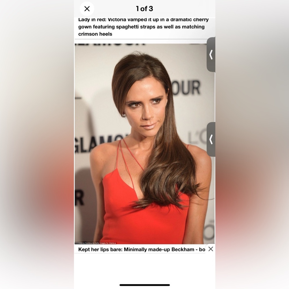 Victoria Beckham Striking Red Backless Dress M - Picture 1 of 3